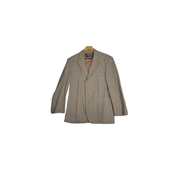 Jacquemus "Le Splash" Womens 38 Linen Blazer Beige